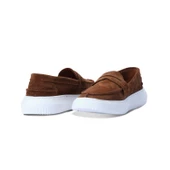 Erkek Hakiki Süet Deri Günlük Sneaker Taba Ayakkabı - 3