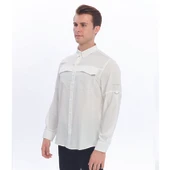 FreeCamp Novella Erkek Gömlek-BEYAZ thumbnail 5