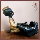 Yüksek ( iskelet heykel, el figürü, el yapımı tabak, dekoratif küllük ) Mukemel tasarımları - 4