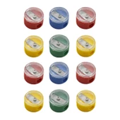 Ark Mercekli Plastik Yuvarlak Kalemtıraş 12 Adet Kod:547 thumbnail 1