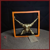 Düşünce tuzağı (sanatsal temsil, aşırı düşünen heykel, mücadele figürü) Mukemel tasarımları thumbnail 4