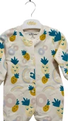 uğurböceğiçocuk Aziz Bebe 6920 Ananas Baskılı Bebek Tulum - 2
