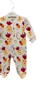 uğurböceğiçocuk Aziz Bebe 6921 Ananas Baskılı Patikli Tulum 6921 - 10