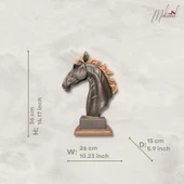 Sabit gözler ( benzersiz tasarım, ev dekoru, el yapımı at, stres heykeli ) Mukemel tasarımları thumbnail 2