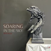 Gökyüzünde süzülen (kartal büstü, gök yaratığı, tüy işi, el yapımı) Mukemel tasarımları thumbnail 1