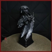 Gökyüzünde süzülen (kartal büstü, gök yaratığı, tüy işi, el yapımı) Mukemel tasarımları thumbnail 5