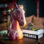 Taş At (benzersiz Yaratık, Iç Dekor, El Yapımı, Akik Ve Jasper Heykeli) Tasarımları thumbnail 1