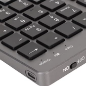 Lenovo Tab M9 ZAC40070TR 9" Uyumlu Kablosuz Bluetooth Şarj Edilebilir Sessiz Klavye Mouse Seti thumbnail 7