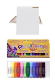 25x35 Tuval Instant Playcolor One Instant Jel Guaj Boya Stick Basic 12'li Set thumbnail 1