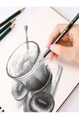 Alex Schoeller A5 Eskiz Defterli 50 Yp Faber Castell Goldfaber Dereceli Kalem Seti 8 Parça - 2