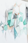 Alex Schoeller A5 300 Gr Cretacolor 6'lı Aquarell Sulandırılabilir Dereceli Rulo Kalemlik Eskiz Seti - 5