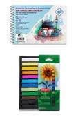Art Liva Sanatsal Resim Defteri 250 Gr A5 (sulu Teknik) Derwent Academy Soft Pastel 12 Renk - 1