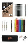 Art Liva120 Gr Eskiz Defteri A5 50 Yaprak Faber-castell Grip Kuru Boya Kalemi Lyra Çizim Eskiz Seti - 1