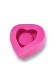 Beton Mumluk Kalp Silikon Kalıbı 8,3 Cm X 7 Cm X 3 Cm No:34 thumbnail 1