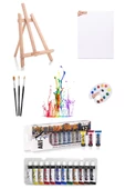 Masaüstü Mini Şövale-art-x 12 Ml 12 'li Akrilik Set - 1