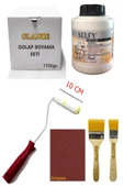Rich Selfy Decor Antik Beyaz Vernikli Boya 1750 Gr Rulo Zımpara Fırça Mobilya Dolap Boyama Seti - 1
