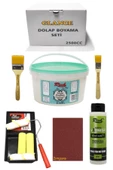 Rich 2500 Cc 3,5kg Multi Surface Alaçatı Dolap Boyama Seti Mobilya Boyama Seti Yarımat Tava Rulo Set thumbnail 1