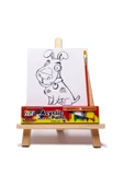 Rich Funny Kids Desenli Tuval Akrilik Boya Seti - Köpek - 1