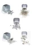 Cubbie Premium Silver Ataş 50 mm Omega Kıskaç 19 mm 28 mm Top Harita Çivisi Standard - 1