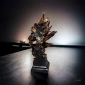 Şiddetli Avcı (dekorasyon, Ev Dekoru, El Yapımı Heykel, Kurt heykeli ) Mukemel Designs thumbnail 5