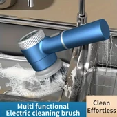 Mutfak, banyo ve tuvalet için çok fonksiyonlu temizlik fırçası seti, döner başlıklı - 11
