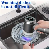 Mutfak, banyo ve tuvalet için çok fonksiyonlu temizlik fırçası seti, döner başlıklı - 3