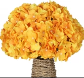 Nettenevime Yapay Çiçek Ortanca Çiçeği Demeti 43 cm Sarı Turuncu - 8