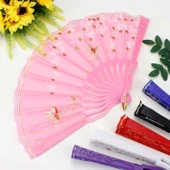Plastik Kumaş Yelpaze 12'li Karışık - 1