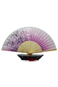 Japon Bambu Kumaş Yelpaze Çanta Boy Stant Hediyeli No.141 - 11
