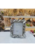 Fotoğraf çerçevesi kelebek desenli gümüş renk 15x20 - 1