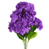 Nettenevime Yapay Çiçek Ortanca Çiçeği Demeti 43 cm Mor Koyu thumbnail 1