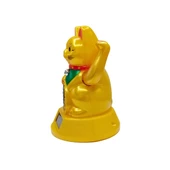 Maneki Neko Gold El Sallayan Şans Kedisi Büyük Solar Güneş Enerjili thumbnail 4