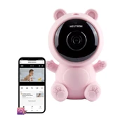 Neutron Ninni Söyleyen Gece Görüşlü Wifi Pembe Bebek Izleme Kamerası - 1