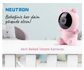 Neutron Ninni Söyleyen Gece Görüşlü Wifi Pembe Bebek Izleme Kamerası - 2