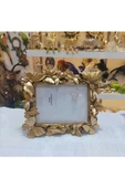 Fotoğraf çerçevesi kelebek desenli Gold rengi 15x20 - 2