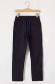 Lacivert Beli Lastikli Basic Çocuk Okul Pantolon 19169 - 1