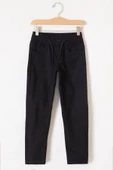 Siyah Beli Lastikli Basic Kız Çocuk Okul Pantolon 19199 - 4