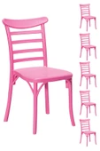 SANDALİE 6 Adet Efes Pembe Sandalye / Balkon-bahçe-mutfak - 1