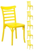 SANDALİE 6 Adet Efes Sarı Sandalye / Balkon-bahçe-mutfak - 1