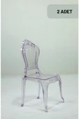 SANDALİE 2 Adet / Mutfak&Salon&Bahçe Milda Sandalye - Şeffaf - 1