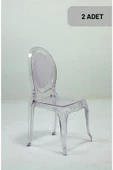SANDALİE  2 Adet / Mutfak&Salon&Bahçe Otto Sandalye - Şeffaf - 1