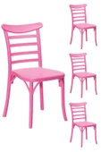 SANDALİE  4 Adet Efes Pembe Sandalye / Balkon-bahçe-mutfak - 1
