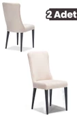SANDALİE Megan 2 Adet Yemek-Mutfak-Salon Sandalyesi / Krem - 1