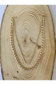 Unisex Gold Rengi Gömlek Yaka Zinciri İğnesi Aksesuarı PYTKGMLZNC11 - 4