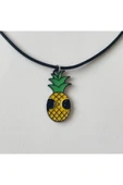 Ananas Gözlüklü Suni Deri Ipli Unisex Kolye Pytkkt004 thumbnail 1