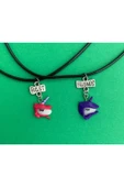 Unicorn Bff Best Friends  Suni Deri İpli Kolye 2'li - 1