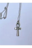 Antik Haç İşareti Zincir Kolye PYTKZNKLY212 thumbnail 3