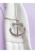 Çapa Dümen Deniz Gemi Zincir Kolye PYTKZNKLY48 thumbnail 5