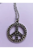 Peace Barış Güvercin Zincir Kolye PYTKZNKLY83 thumbnail 1