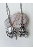 Guns'n Roses Kolye Rock 2li Bff Best Friends Zincir Kolye Pytkznbfkl11 thumbnail 3